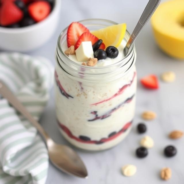 Nectarine Overnight Oats