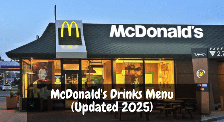McDonald's Drinks Menu
