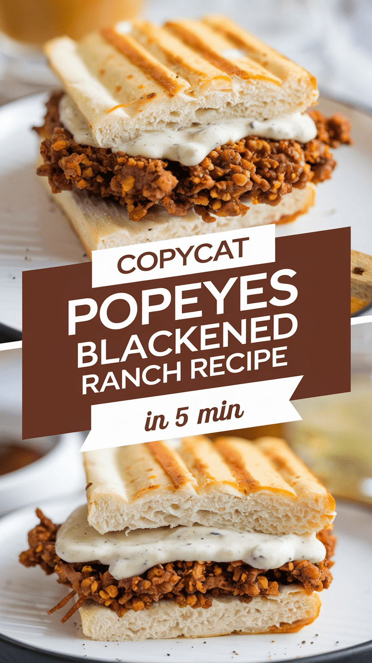 Copycat Popeyes Blackened Ranch Recipe