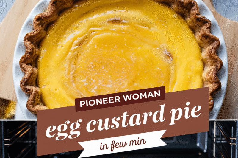 Pioneer Woman Egg Custard Pie