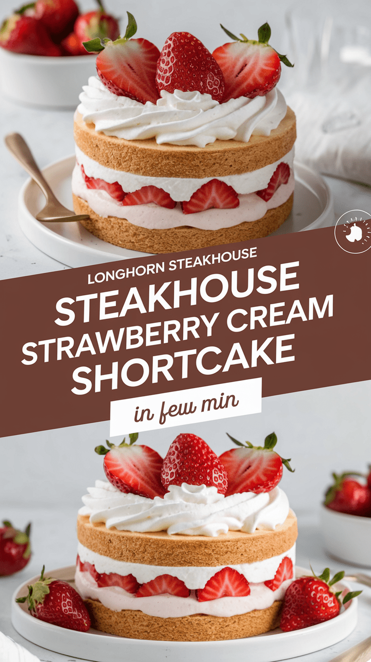 Longhorn Steakhouse Strawberry Cream Shortcake Recipe