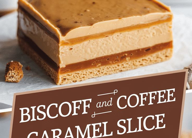 Biscoff and Coffee Caramel Slice