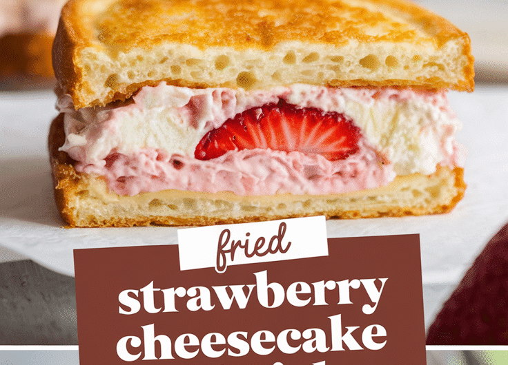Fried Strawberry Cheesecake Sandwich