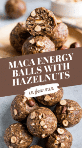 Maca Energy Balls with Hazelnuts