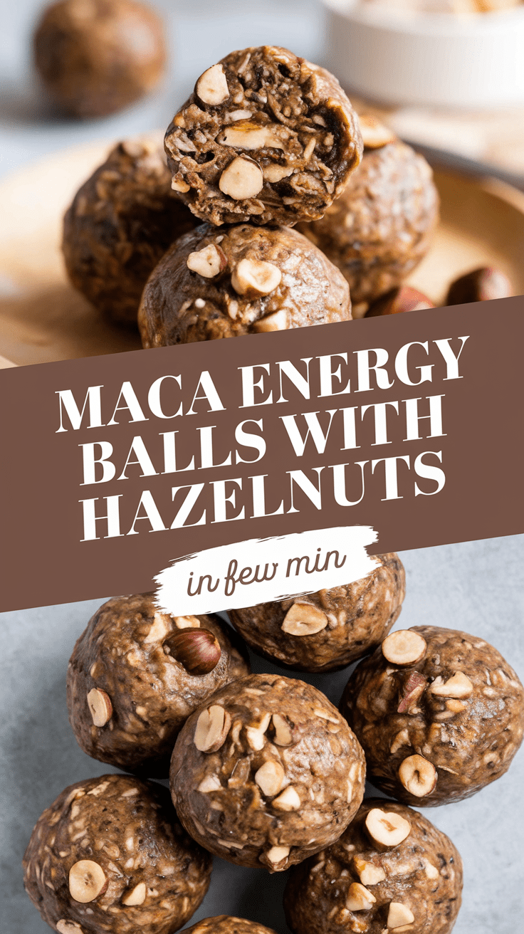 Maca Energy Balls with Hazelnuts