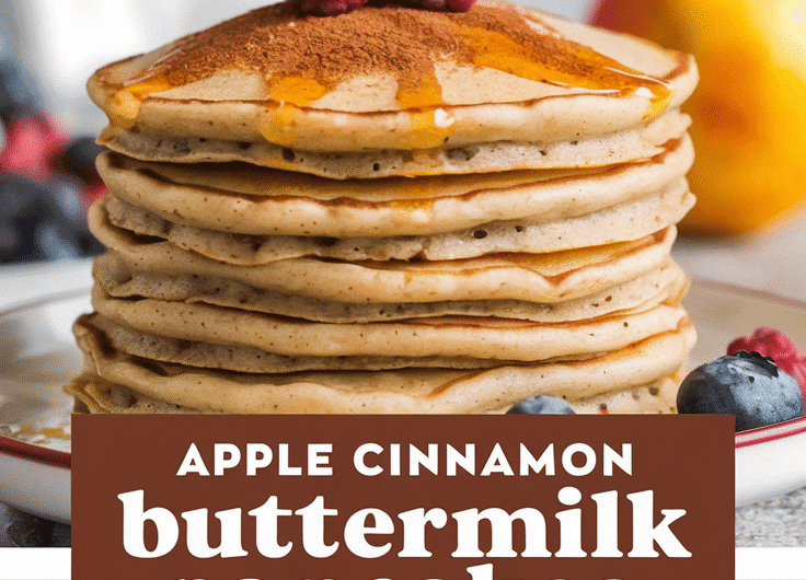 Apple Cinnamon Buttermilk Pancakes