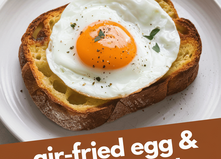 Air Fryer Egg and Cheese Toast