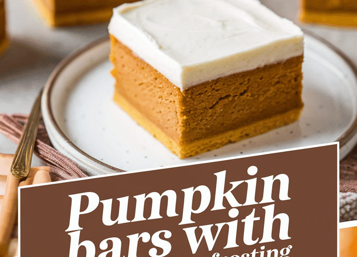 Pumpkin Bars with Cream Cheese Frosting