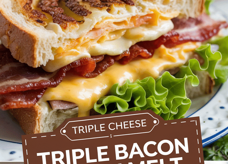 Triple Cheese Bacon Ranch Melt