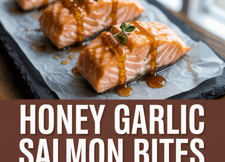 Honey Garlic Salmon Bites