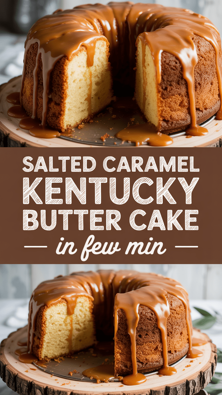 Salted Caramel Kentucky Butter Cake