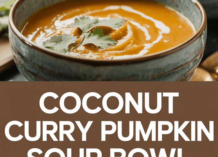 Coconut Curry Pumpkin Soup Bowl