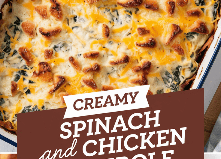 Creamy Spinach and Chicken Casserole 