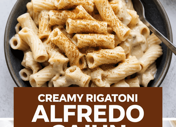 Creamy Rigatoni Alfredo Cajun