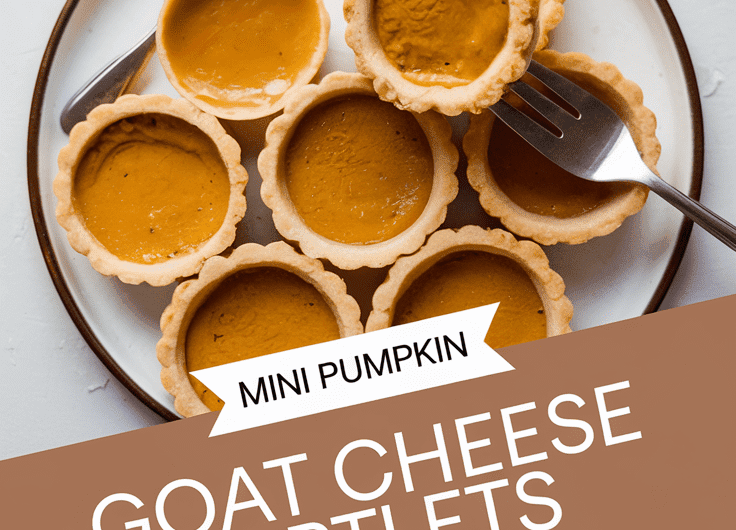 Mini Pumpkin Goat Cheese Tartlets