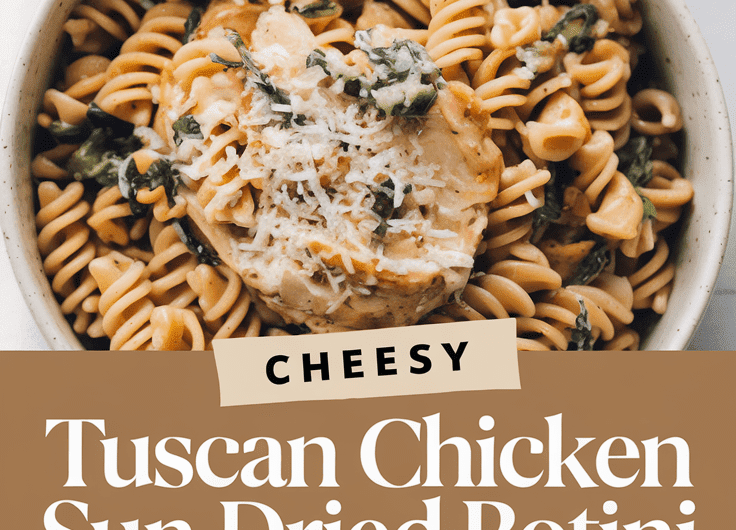 Cheesy Tuscan Chicken Sun-Dried Rotini