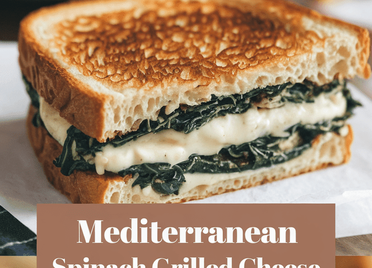 Mediterranean Spinach Grilled Cheese