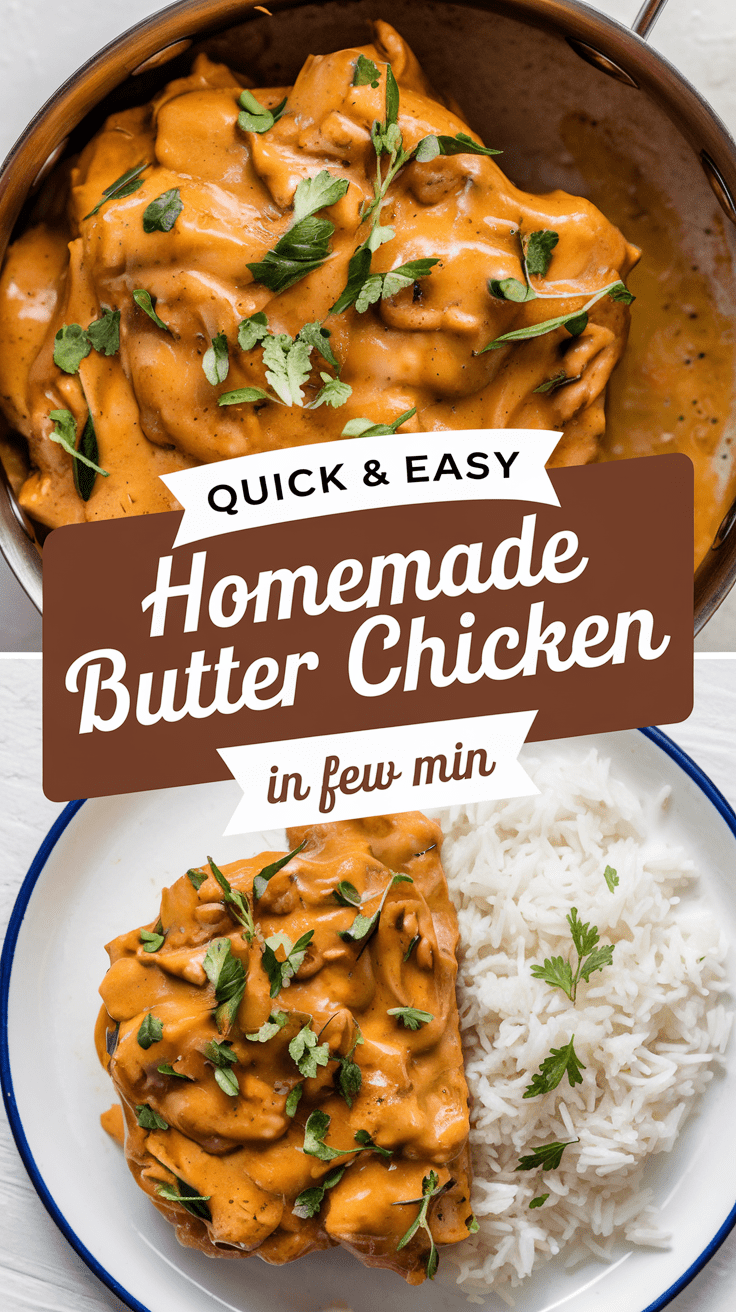 Quick & Easy Homemade Butter Chicken
