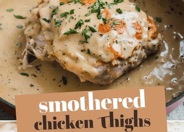 Smothered Chicken Thighs with Gravy