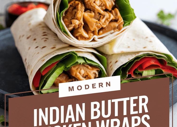 Indian Butter Chicken Wraps
