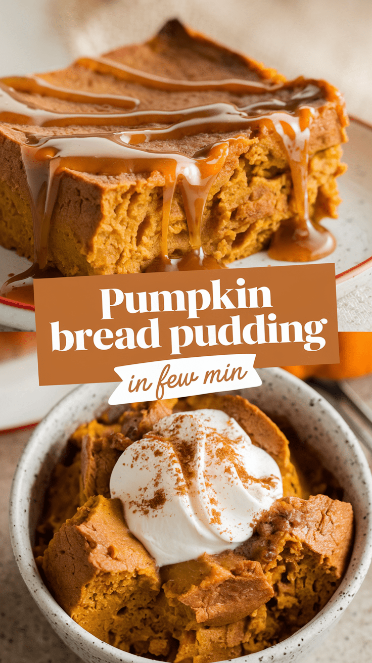 Pumpkin Bread Pudding Recipe