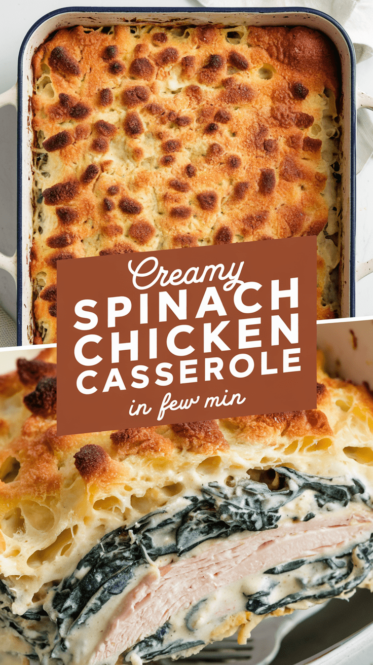Creamy Spinach and Chicken Casserole