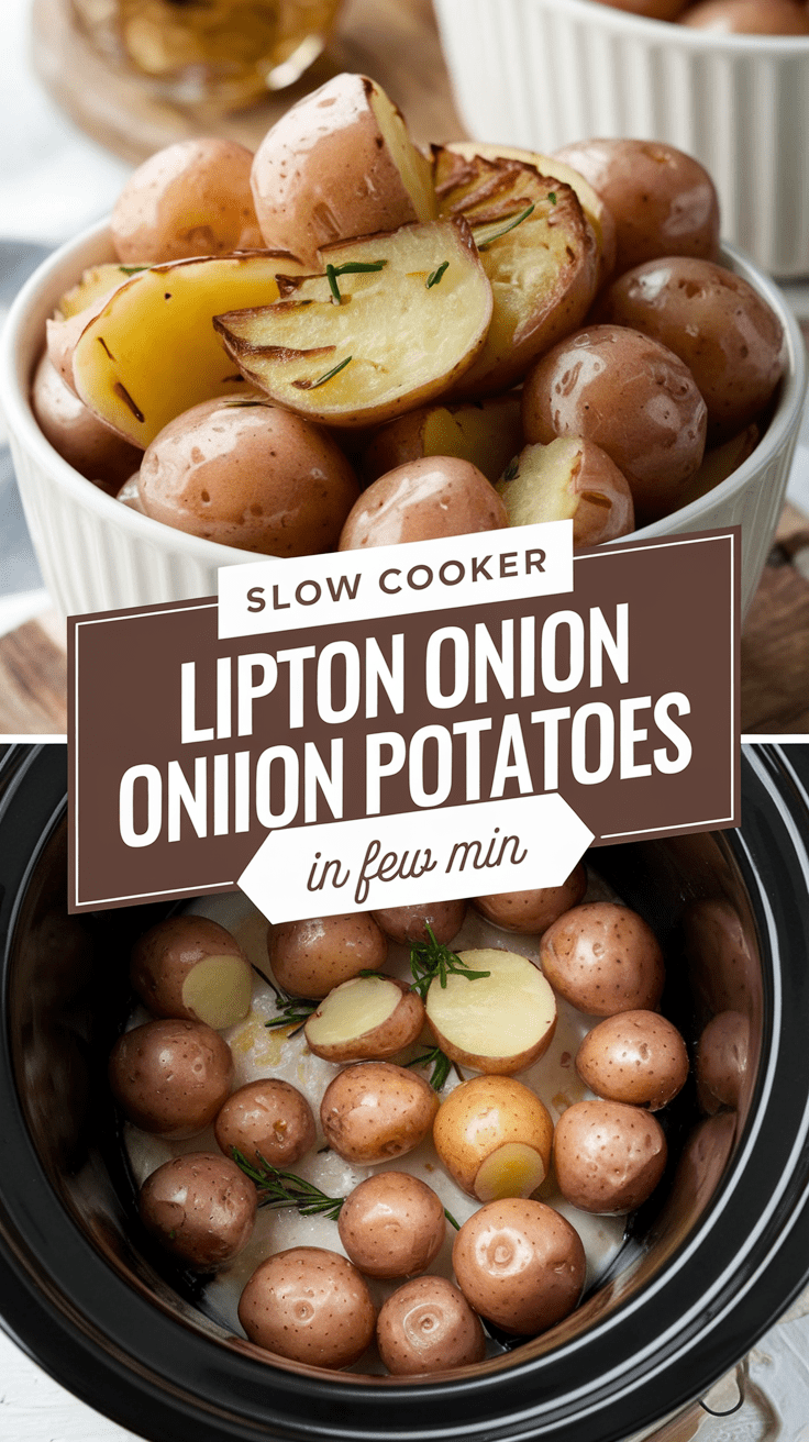 Slow Cooker Lipton Onion Potatoes