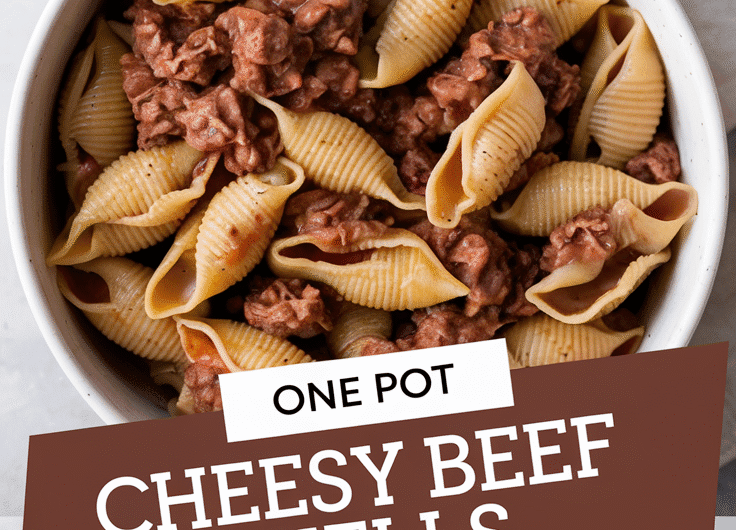 One Pot Cheesy Beef Shells