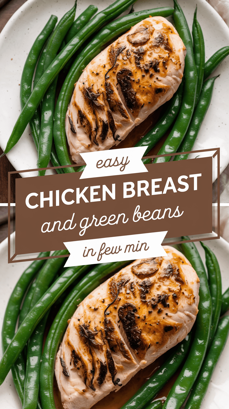 Easy Chicken Breast and Green Beans