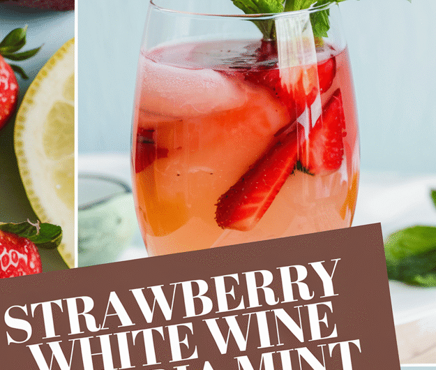 Strawberry White Wine Sangria with Mint