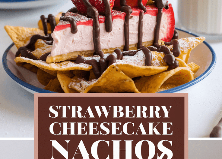 Strawberry Cheesecake Nachos Treat