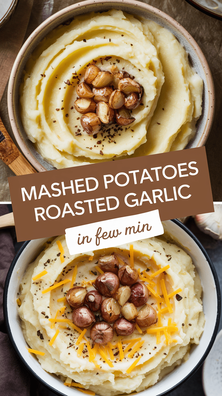 Creamy Mashed Potatoes Roasted Garlic Recipe
