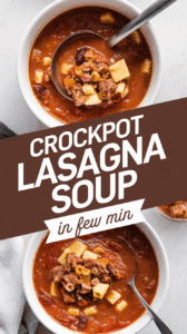 Crockpot Lasagna Soup