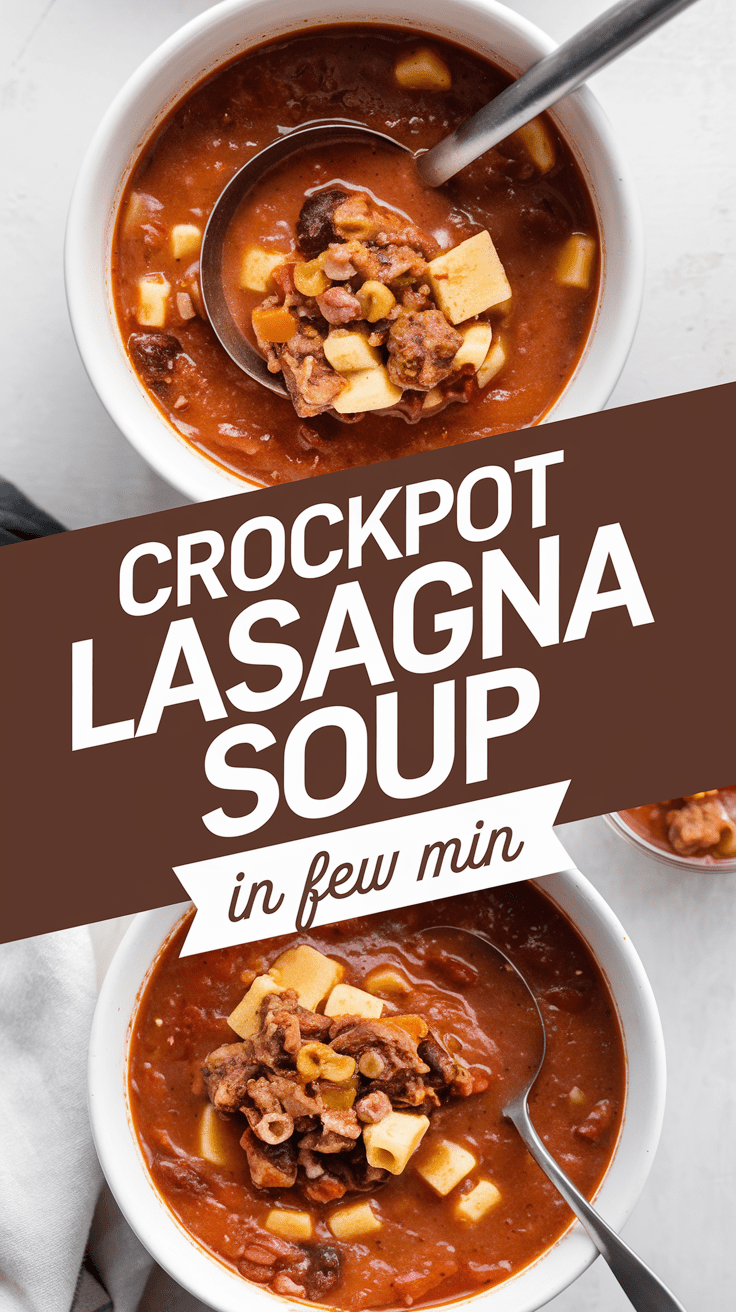Crockpot Lasagna Soup
