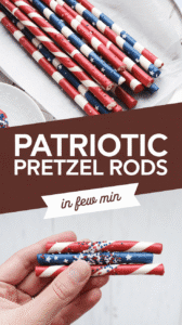 Patriotic Pretzel Rods