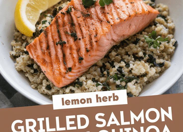 Lemon Herb Grilled Salmon with Quinoa