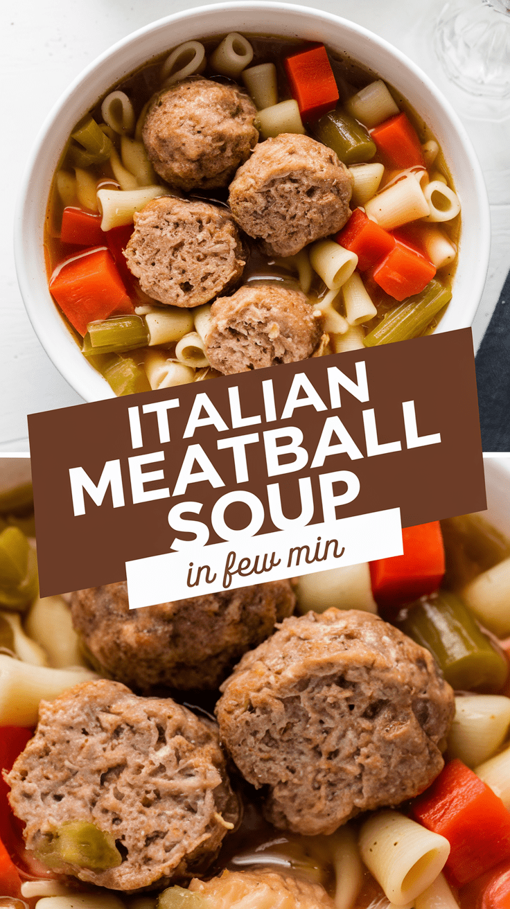Creamy Italian Meatball Soup Recipe