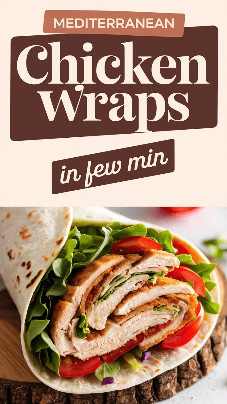 Mediterranean Chicken Wraps
