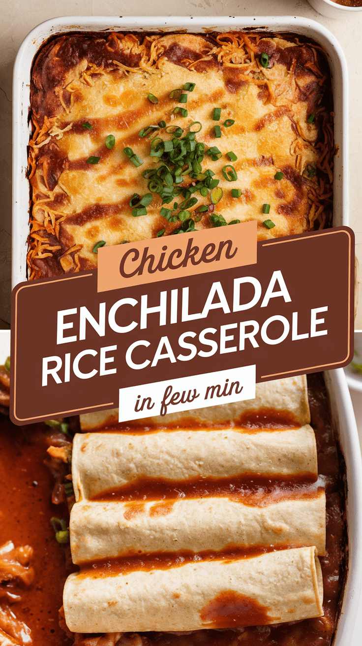 Chicken Enchilada Rice Casserole