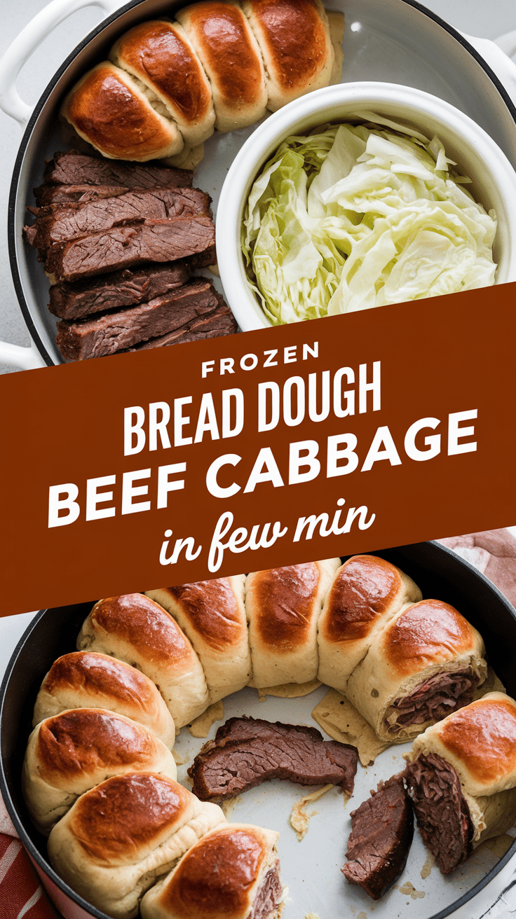 Frozen Bread Dough, Beef, Cabbage