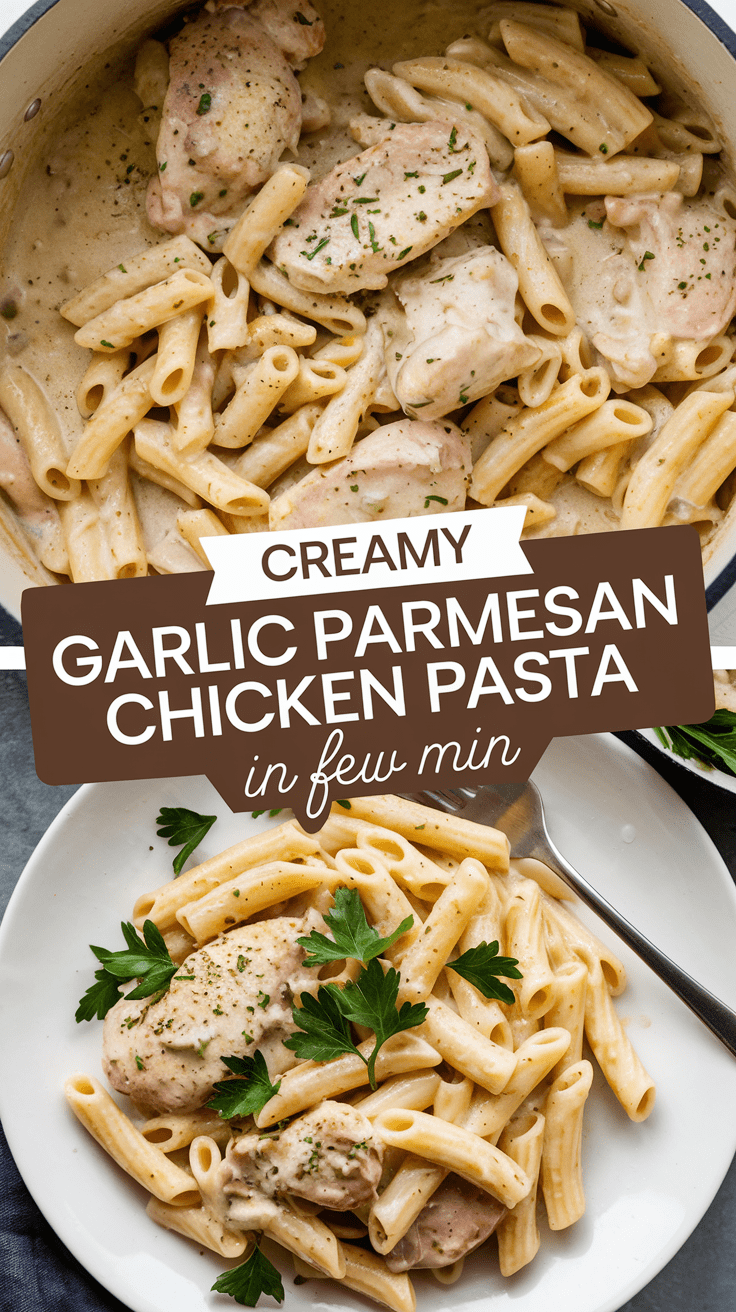 Garlic Parmesan Chicken Pasta