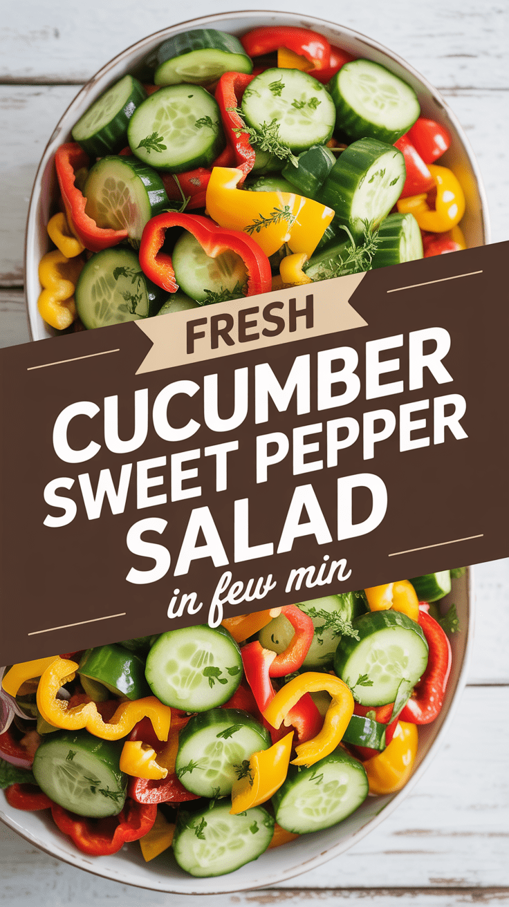 Fresh Cucumber Sweet Pepper Salad