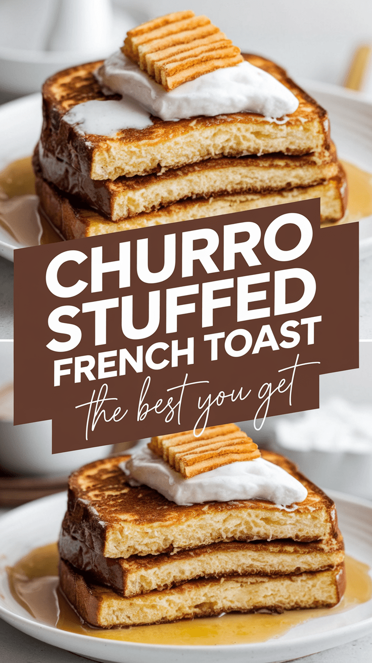 Churro Stuffed French Toast