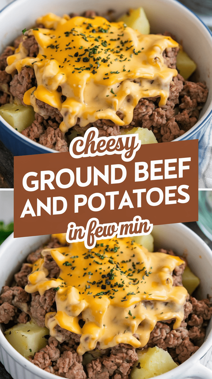 Cheesy Ground Beef and Potatoes