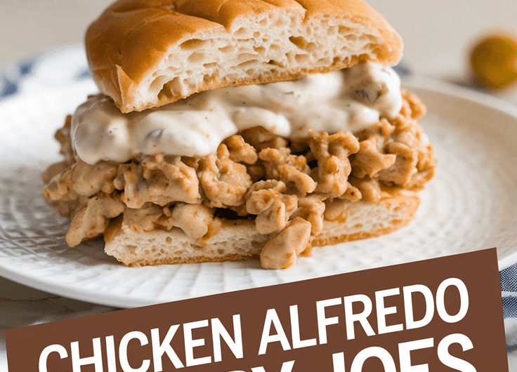 Chicken Alfredo Sloppy Joes