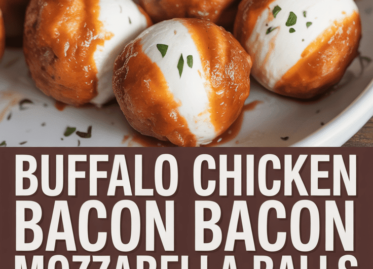 Buffalo Chicken Bacon Mozzarella Balls