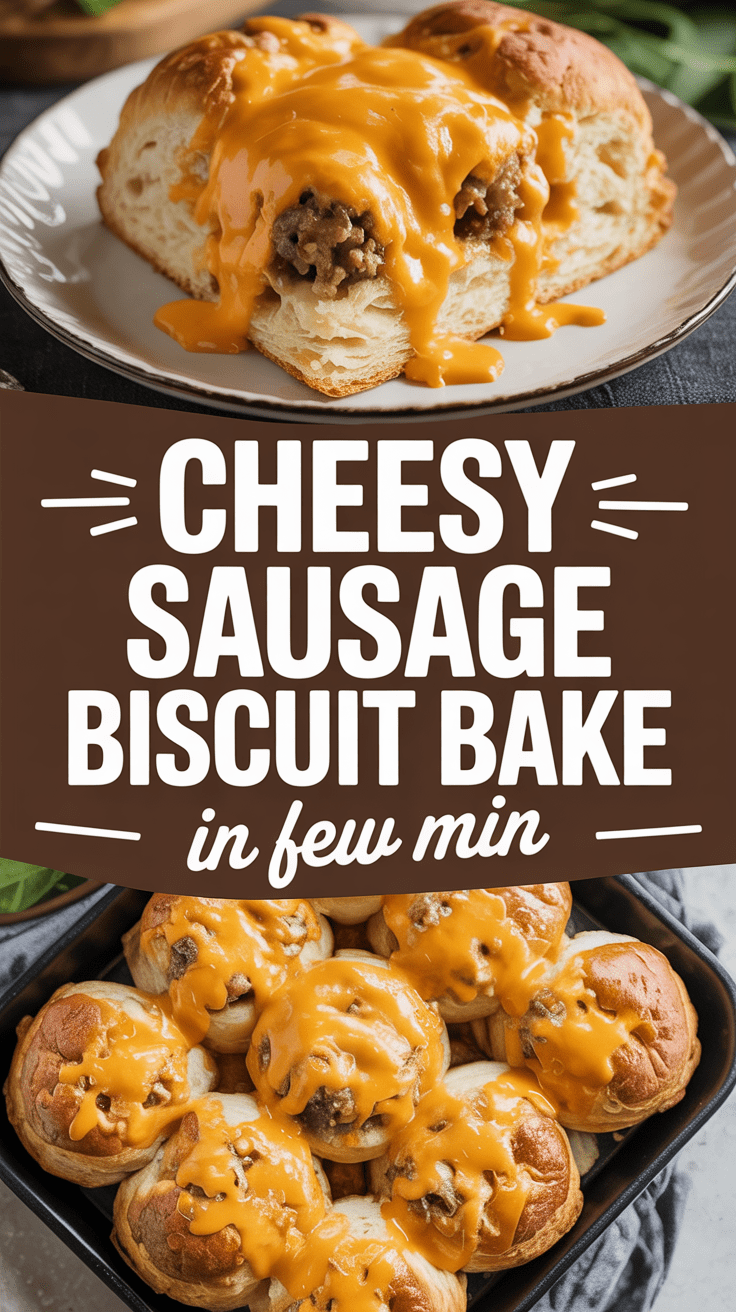 Cheesy Sausage Biscuit Bake