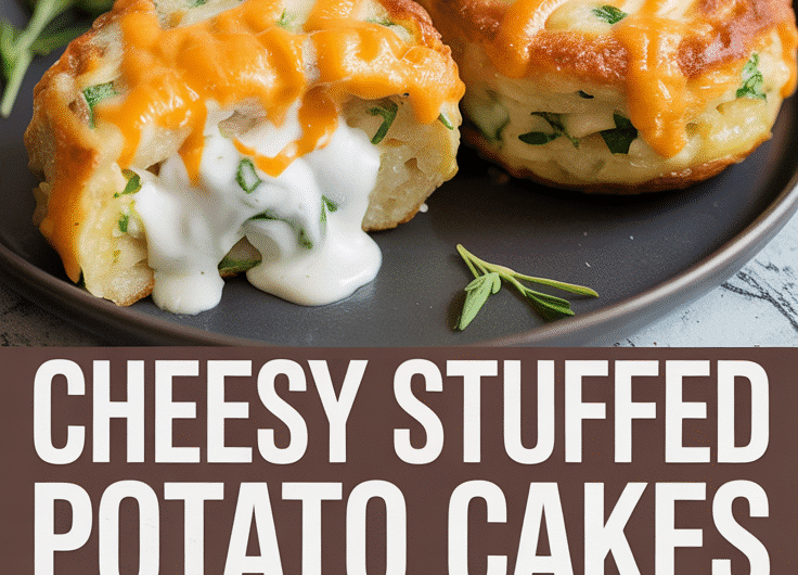 Cheesy Stuffed Potato Cakes