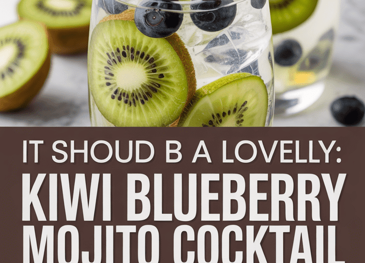 Kiwi Blueberry Mojito Cocktail