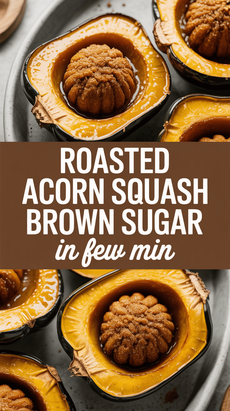 Roasted Acorn Squash Brown Sugar